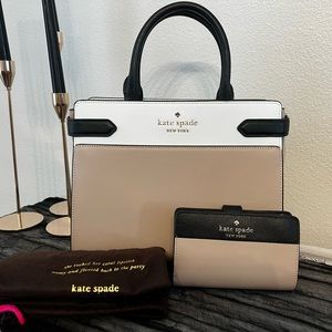 Kate Spade small tote and matching wallet